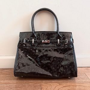 Hexagons - Black Purse